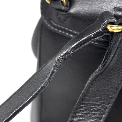 Pre-owned Gucci Black Leather Backpack ()