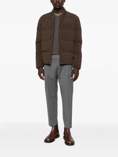 Herno Quilted Press-stud Jacket In Transparent