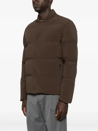 Herno Quilted Press-stud Jacket In Transparent