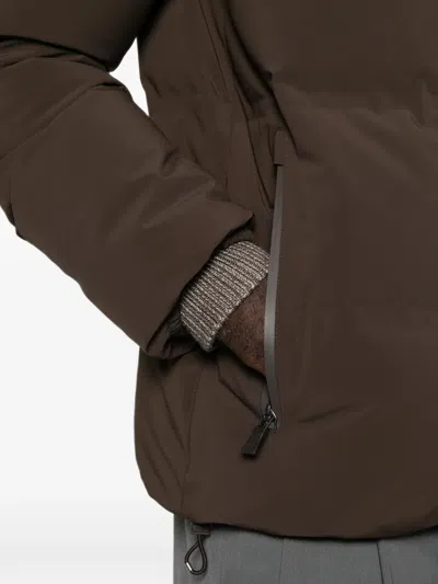 Herno Quilted Press-stud Jacket In Transparent
