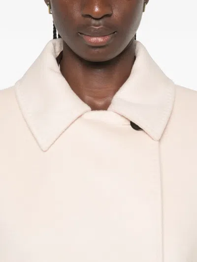 Max Mara Belted Button-fastening Coat In Multi