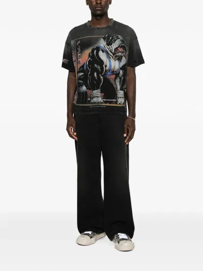 Vale Graphic-print Distressed T-shirt In Multi