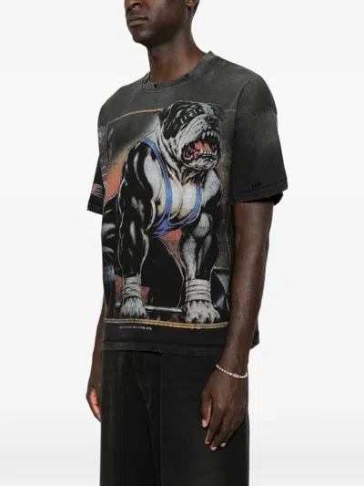 Vale Graphic-print Distressed T-shirt In Multi