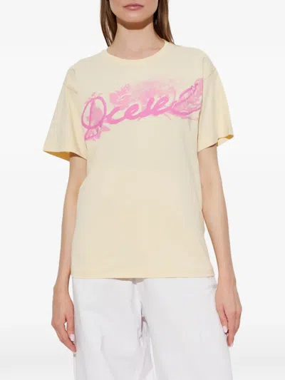 Diesel Logo-print T-shirt In Neutral