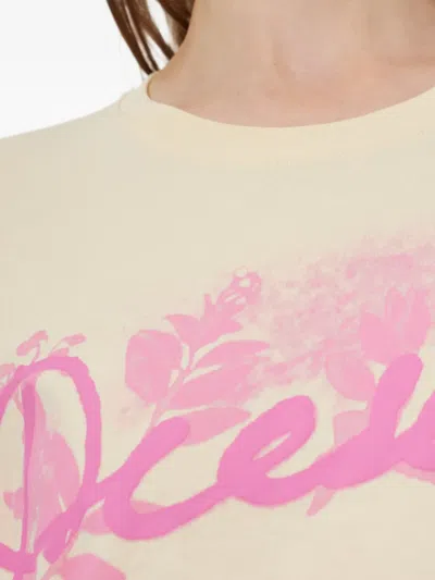 Diesel Logo-print T-shirt In Neutral