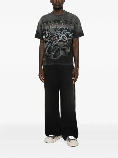 Vale Graphic-print Distressed T-shirt In Multi