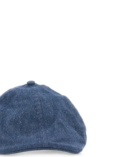 Mc2 Saint Barth Arthur Denim-effect Cap In White