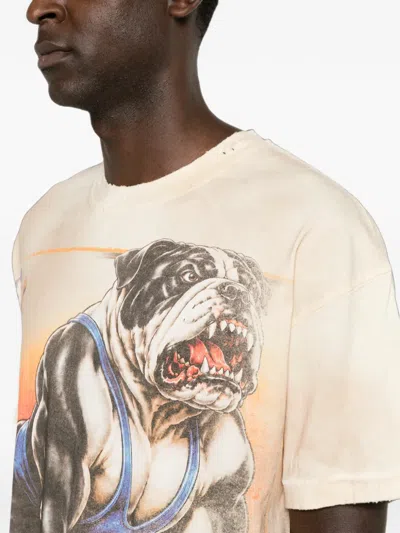 Vale Graphic-print Distressed T-shirt In Multi