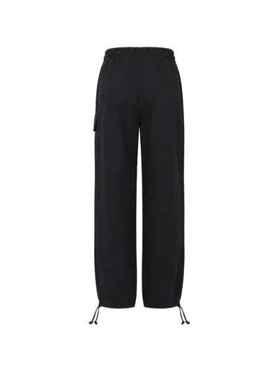 Disclaimer Drawstring-waist Cargo Pants In Black