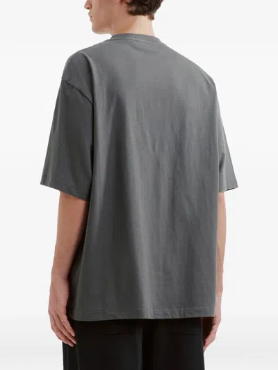 We11 Done Bear-graphic T-shirt In Gray