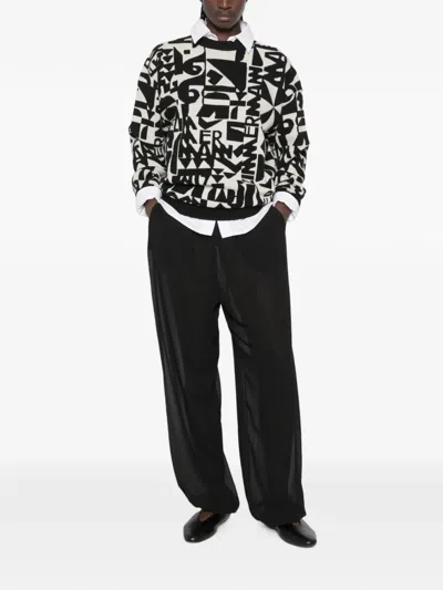 Zimmermann Logo-intarsia Knitted Sweater In Multi
