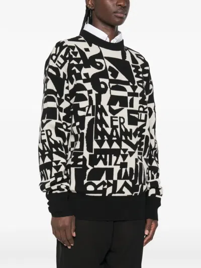 Zimmermann Logo-intarsia Knitted Sweater In Multi