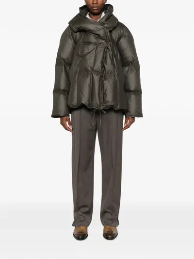QUILTED HOODED PUFFER JACKET