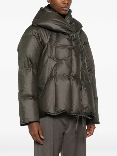 QUILTED HOODED PUFFER JACKET