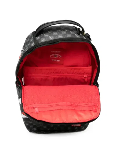 Sprayground Shark Mouth Checkered Backpack In Red