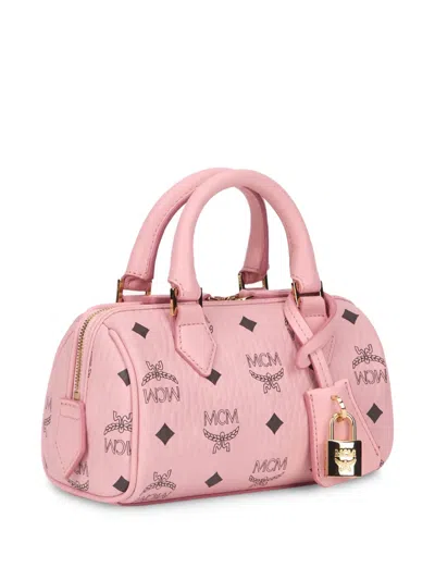 Mcm Mini Ella Boston Monogram Tote Bag In Pattern