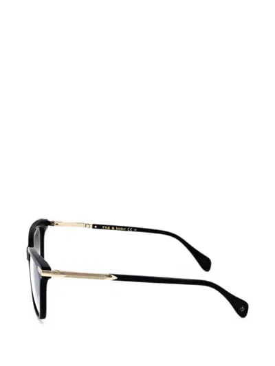 Rag & Bone Eyewear Square-frame Glasses In 黑色