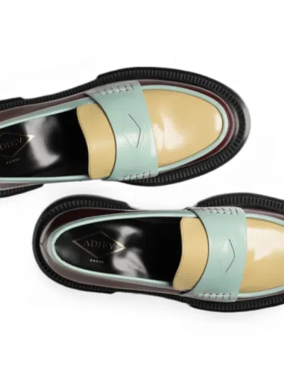 Adieu Type 218 Leather Loafers In Multi