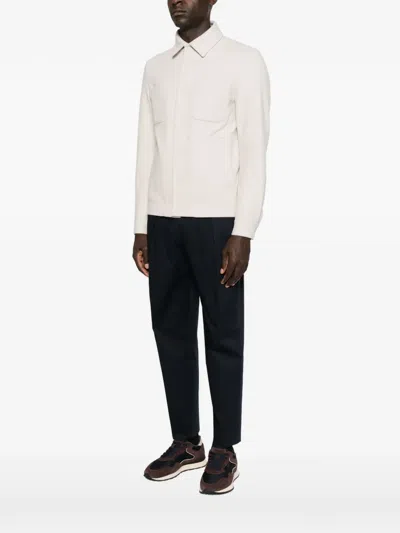 Herno Chest-pockets Press-stud Jacket In White