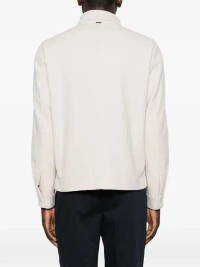 Herno Chest-pockets Press-stud Jacket In White