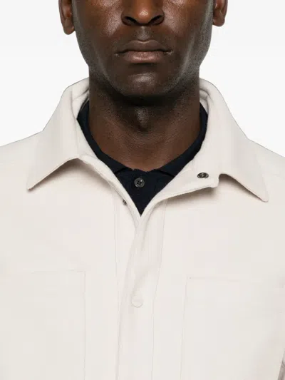 Herno Chest-pockets Press-stud Jacket In White