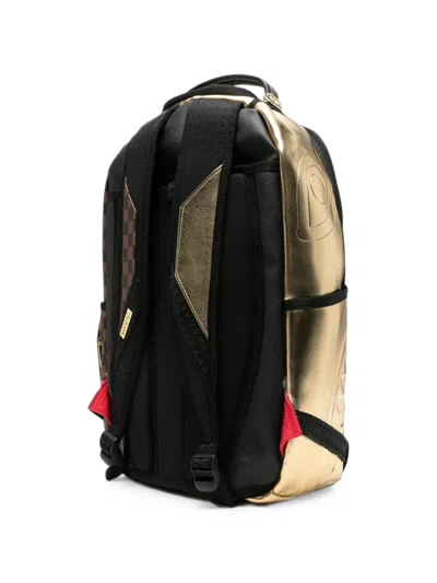 Sprayground Shark Mouth Checkered Backpack In Red