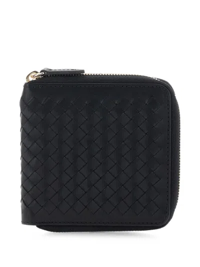 Dragon Diffusion Woven Leather Wallet In Red