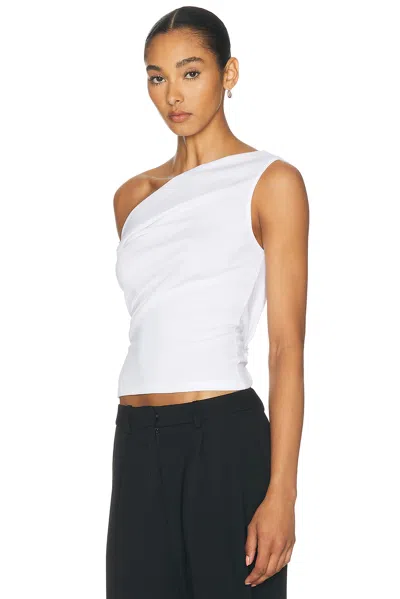 A.l.c Cece Off-shoulder Tee In White In White