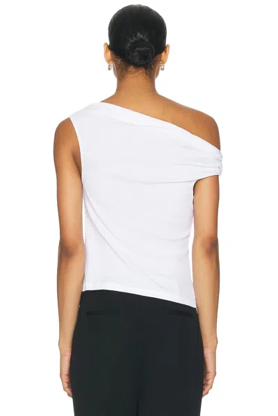 A.l.c Cece Off-shoulder Tee In White In White