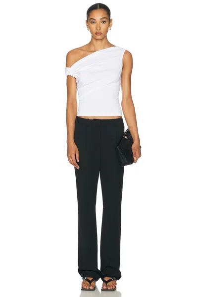 A.l.c Cece Off-shoulder Tee In White In White