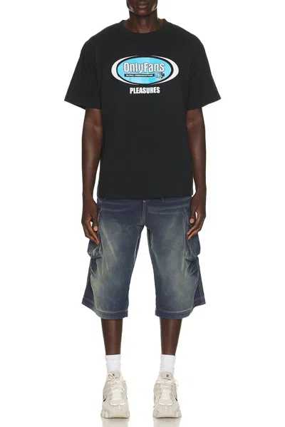 Pleasures X Onlyfans Communications T-shirt In Black
