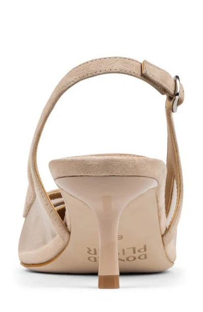 Donald Pliner Slingback Kitten Heel Pump In Neutral
