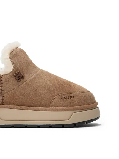 Amiri Logo Suede Boots In Multi