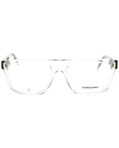 Ferragamo Men's 55mm Optical Frames In Neutral