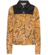 DRIES VAN NOTEN Printed corduroy cotton jacket