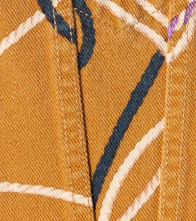 Shop Dries Van Noten Printed Corduroy Cotton Jacket In Ocr