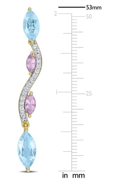 Delmar Drop Earrings In Blue Multi