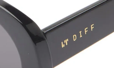 Diff Delaney 52mm Oval Sunglasses In Black Grey