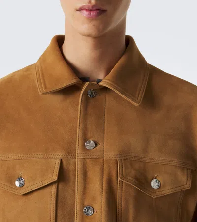 Arma Karis Suede Jacket In Ocre