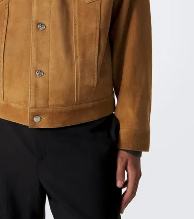 Arma Karis Suede Jacket In Ocre