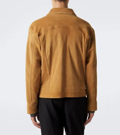 Arma Karis Suede Jacket In Ocre