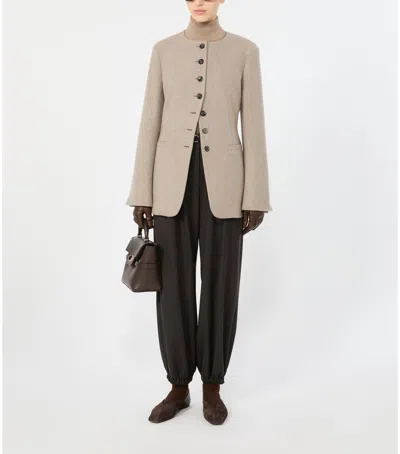 Max Mara Mxmfalla Cashmere Jacket In Beige