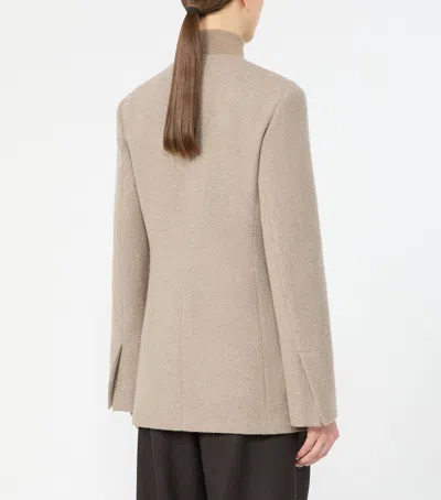 Max Mara Mxmfalla Cashmere Jacket In Beige