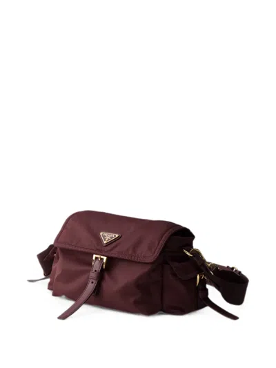 Prada Explore Medium Re-nylon Shoulder Bag With Flap In Pattern