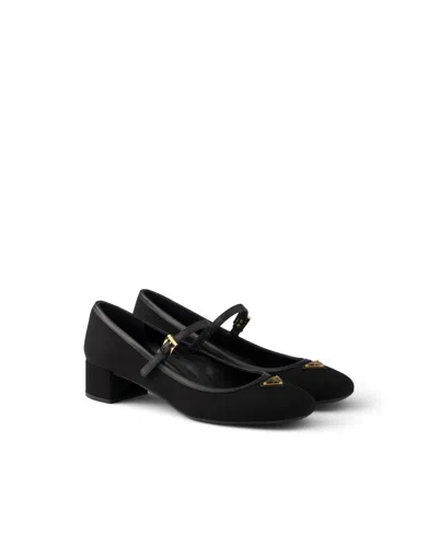 Prada Fabric Pumps In Black