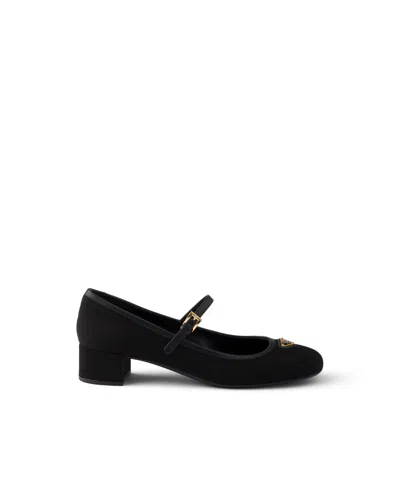 Prada Fabric Pumps In Black