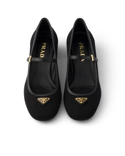 Prada Fabric Pumps In Black