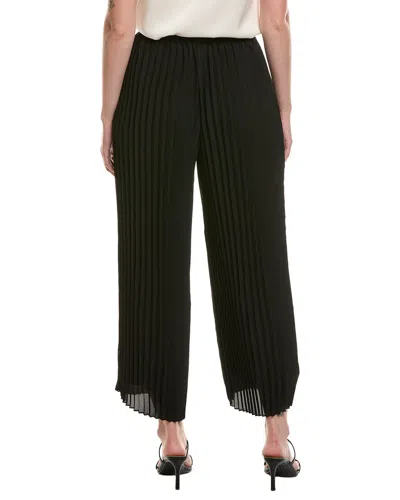 Anne Klein Pull-on Pleated Ankle Pant In Black