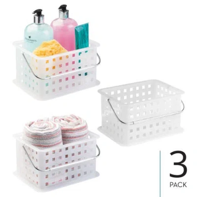 Idesign Small Stackable Shower Basket In White
