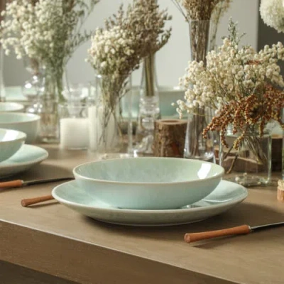 Stone Lain Riley 16pc Dinnerware Set In Green